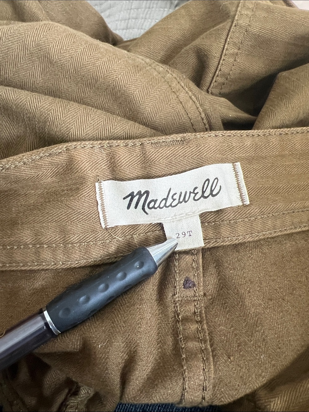 Madewell | Army Green Wide-Leg Pants 29 TALL